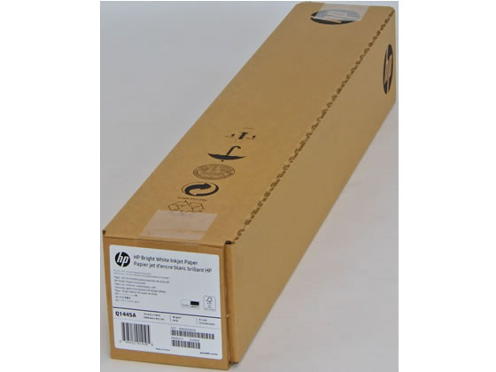 HP インクジェット紙 普通紙 594mm×45m Q1445A 1本(ご注文単位1本)【直送品】