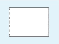 コンピュータ連続用紙 15×11白紙2枚複写 1000セット 1箱（ご注文単位1箱)【直送品】