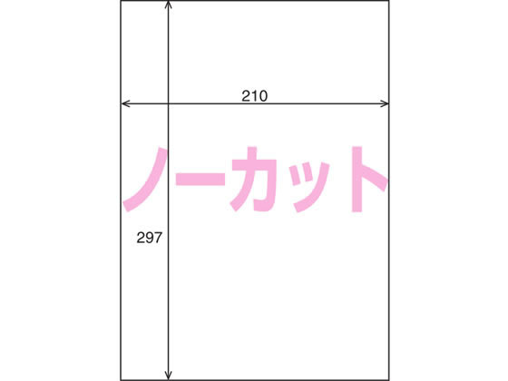 コクヨ プリンタを選ばないはかどりラベルA4 ノーカット100枚 1冊（ご注文単位1冊)【直送品】