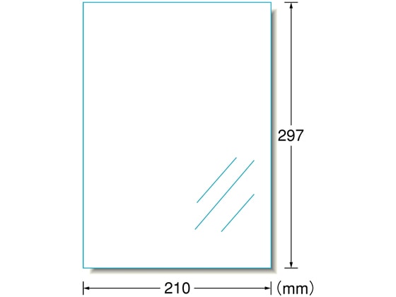 エーワン ピッタリ貼れるのびるラベル A4 透明フィルム 3枚 29295 1冊(ご注文単位1冊)【直送品】