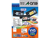 エーワン IJラベル[光沢紙]A4 10面VHSビデオ正面用10枚 29227 1冊（ご注文単位1冊)【直送品】