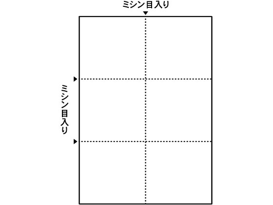 ヒサゴ マルチプリンタ帳票 A4 白紙 6面 100枚 FSC2078 1冊（ご注文単位1冊)【直送品】