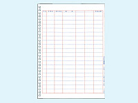 弥生 A4元帳 ページプリンタ用紙 3行明細 334002 1箱(ご注文単位1箱)【直送品】