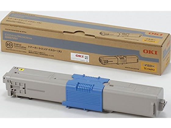 OKI トナーカートリッジ イエロー 大 TC-C4AY2 1個(ご注文単位1個)【直送品】