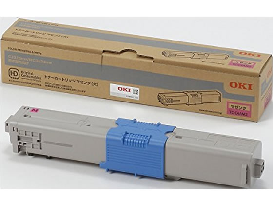 OKI トナーカートリッジ マゼンタ 大 TC-C4AM2 1個(ご注文単位1個)【直送品】