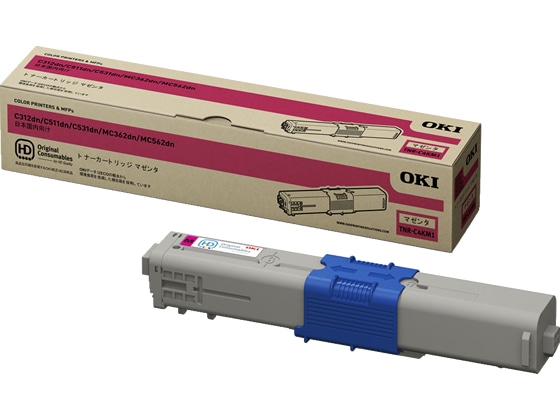 OKI トナーカートリッジ マゼンタ TNR-C4KM1 1本(ご注文単位1本)【直送品】