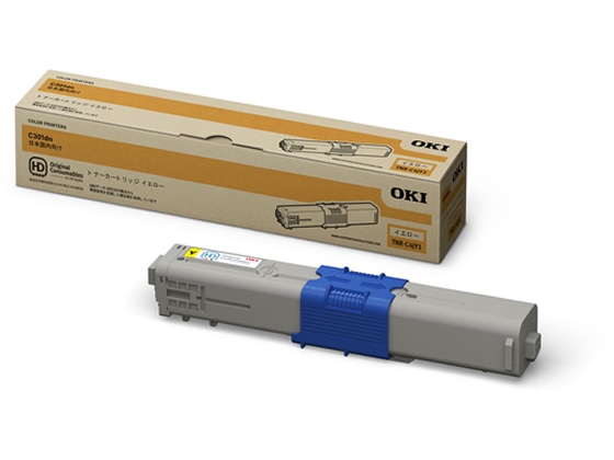 OKI トナーカートリッジ イエロー TNR-C4JY1 1個(ご注文単位1個)【直送品】
