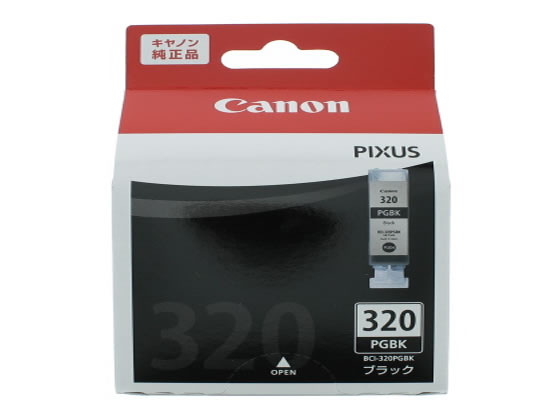 キヤノン インクジェットカートリッジ BCI-320PGBKブラック 2926B001 1個(ご注文単位1個)【直送品】