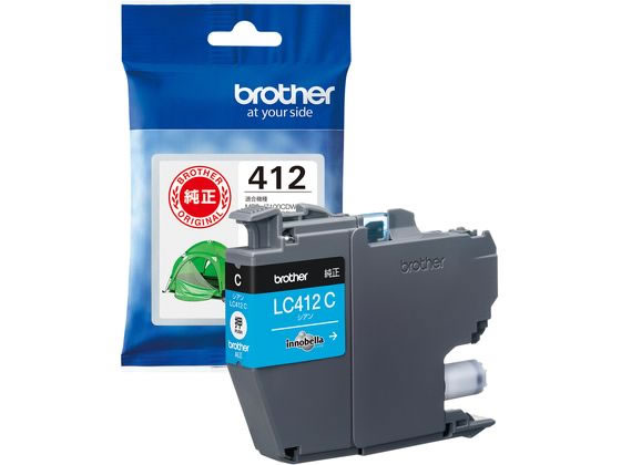 ブラザー 純正インクカートリッジ シアン LC412C 1個（ご注文単位1個)【直送品】