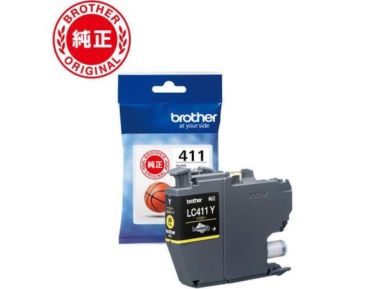 ブラザー インクカートリッジ イエロー LC411Y 1個(ご注文単位1個)【直送品】