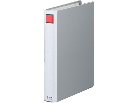 キングジム スーパードッチ脱・着イージー A4タテ とじ厚30mm グレー 1冊（ご注文単位1冊)【直送品】