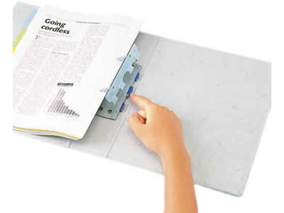 ライオン事務器 パイプ式ファイル両開き A4タテ とじ厚50mm 青 1冊(ご注文単位1冊)【直送品】