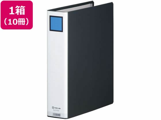 キングジム キングファイルG A4タテ とじ厚50mm 黒10冊 975GXクロ 1箱（ご注文単位1箱)【直送品】