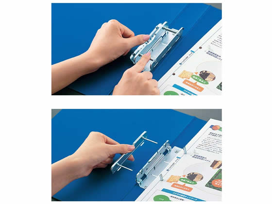 コクヨ チューブファイルMタイプ A4タテ とじ厚50mm 青 4冊 1箱（ご注文単位1箱)【直送品】