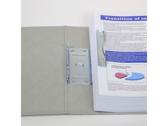 キングジム キングファイルG A4タテ とじ厚50mm グレー 10冊 1箱（ご注文単位1箱)【直送品】