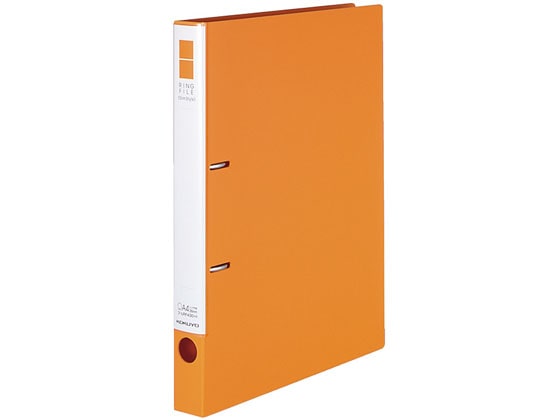 コクヨ リングファイル スリムスタイル A4 220枚 オレンジ フ-URF430NYR 1冊（ご注文単位1冊)【直送品】