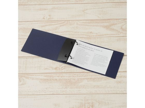 プラス 2リングファイルスーパーエコノミー B6-E 背幅35mm ネイビー 1冊（ご注文単位1冊)【直送品】