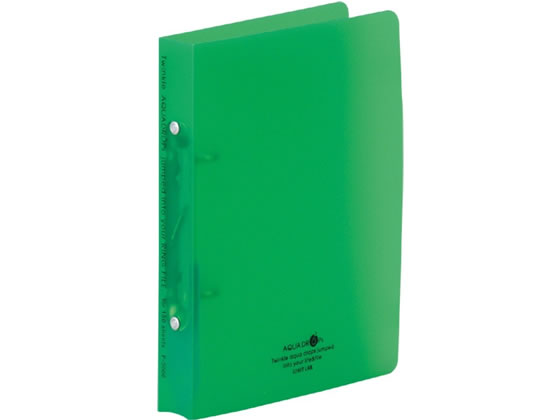 リヒトラブ フラット・ツイストリングファイルA5タテ 背幅32mm黄緑 F-5006-6 1冊（ご注文単位1冊)【直送品】