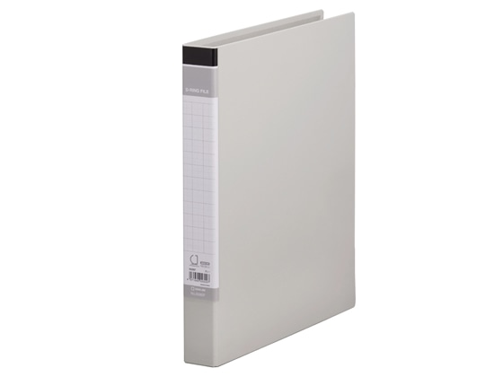 キングジム DリングファイルBF A4タテ とじ厚21mm グレー 608BFクレ 1冊(ご注文単位1冊)【直送品】
