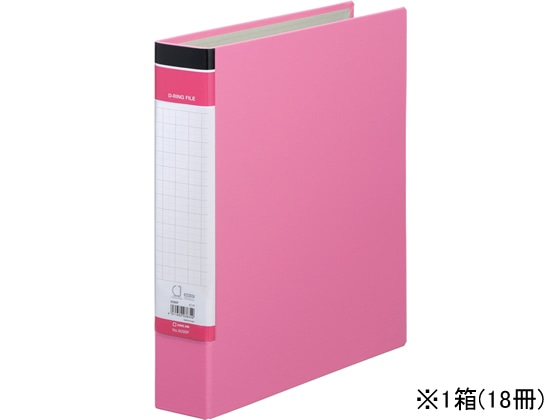 キングジム DリングファイルBF A4タテ とじ厚35mm ピンク 18冊 1箱(ご注文単位1箱)【直送品】