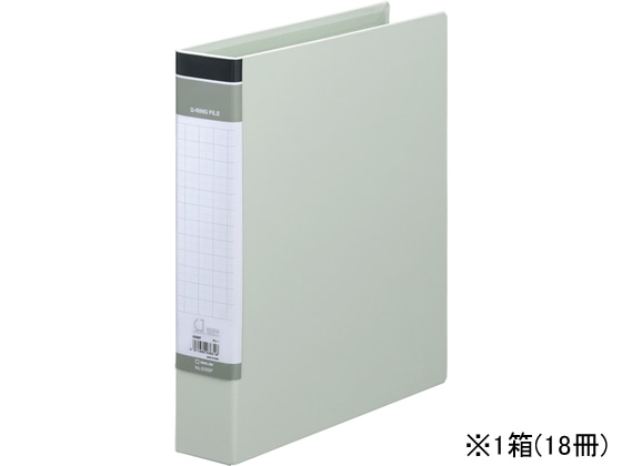 キングジム DリングファイルBF A4タテ とじ厚35mm グレー 18冊 1箱(ご注文単位1箱)【直送品】
