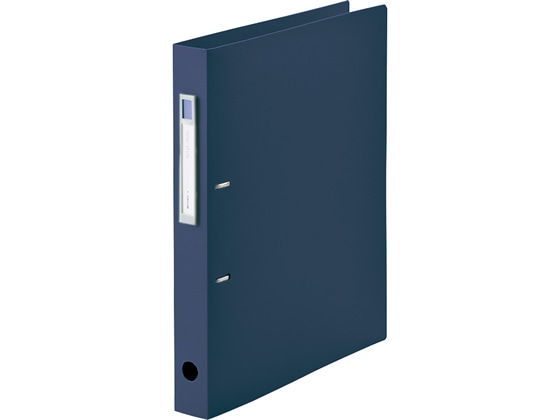 リヒトラブ noie-style D型リングファイル A4タテ ネイビー 1冊(ご注文単位1冊)【直送品】