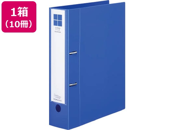 コクヨ Dリングファイル[スムーススタイル] A4タテとじ厚50mm青10冊 1箱（ご注文単位1箱)【直送品】