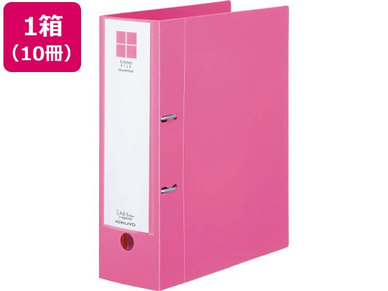 コクヨ Dリングファイル[スムーススタイル] A4タテとじ厚70mmピンク10冊 1箱（ご注文単位1箱)【直送品】