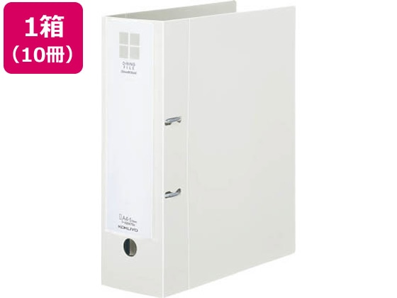コクヨ Dリングファイル[スムーススタイル] A4タテとじ厚70mmオフホワイト10冊 1箱（ご注文単位1箱)【直送品】