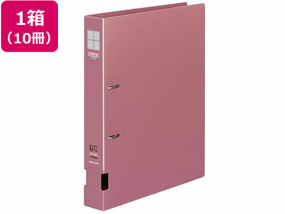 コクヨ インターグレイ Dリングファイル A4タテ とじ厚30mm ピンク 10冊 1箱（ご注文単位1箱)【直送品】