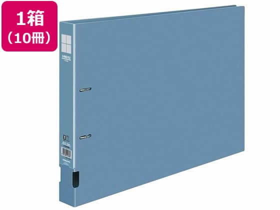 コクヨ インターグレイ Dリングファイル A3ヨコ とじ厚30mm 青 10冊 1箱(ご注文単位1箱)【直送品】