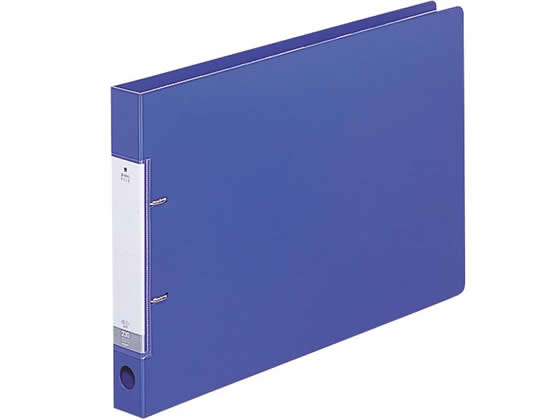 リヒトラブ D型リングファイル B4ヨコ 背幅34mm 青 10冊 G2227-8 1箱(ご注文単位1箱)【直送品】