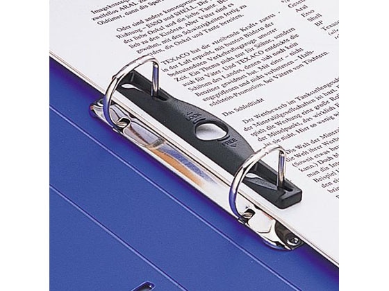 リヒトラブ D型リングファイル A5ヨコ 背幅46mm 青 10冊 G2234-8 1箱（ご注文単位1箱)【直送品】