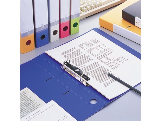 リヒトラブ D型リングファイル A4タテ 4穴 背幅64mm 白 10冊 1箱（ご注文単位1箱)【直送品】