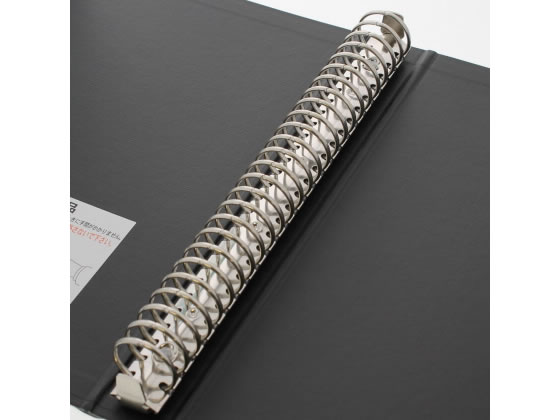 マルマン メタルバインダー(ダブロック) B5タテ 内径25mm ブラック 1冊(ご注文単位1冊)【直送品】