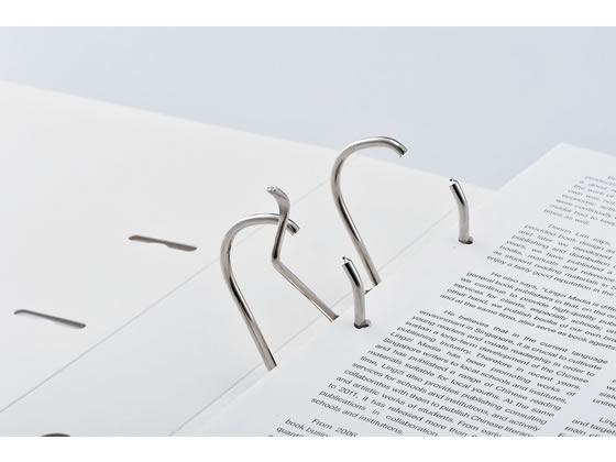 リヒトラブ noie-style A-Zファイル A4タテ 2穴 背幅66 黒 1冊（ご注文単位1冊)【直送品】