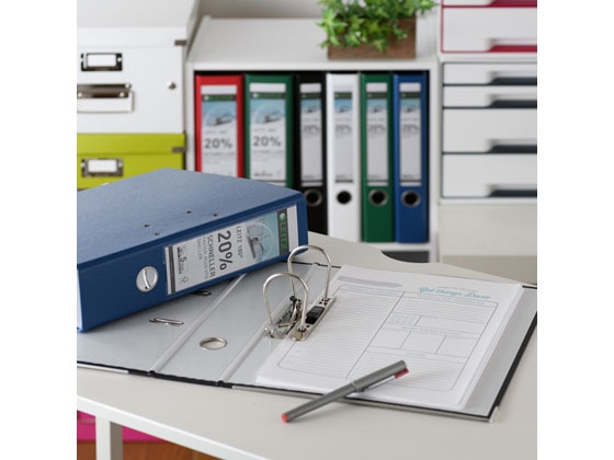 ライツ レバーアーチファイル A4タテ 背幅55mm レッド 20冊 1箱(ご注文単位1箱)【直送品】