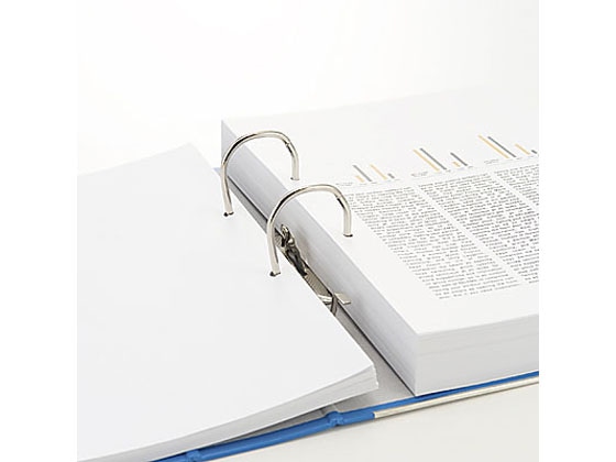 ハピラ レバー式アーチファイル A4タテ とじ厚58mm ブルー 10冊 1箱（ご注文単位1箱)【直送品】