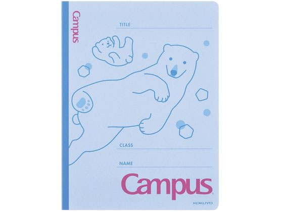 コクヨ キャンパス フラットファイルA4縦(アニマル柄) シロクマ フ-CA10-1 1冊（ご注文単位1冊)【直送品】