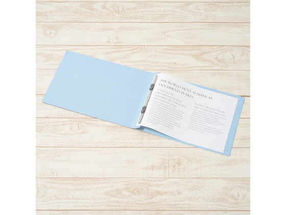 プラス フラットファイル ノンステッチ A4ヨコ ロイヤルブルー NO.022N 1冊(ご注文単位1冊)【直送品】