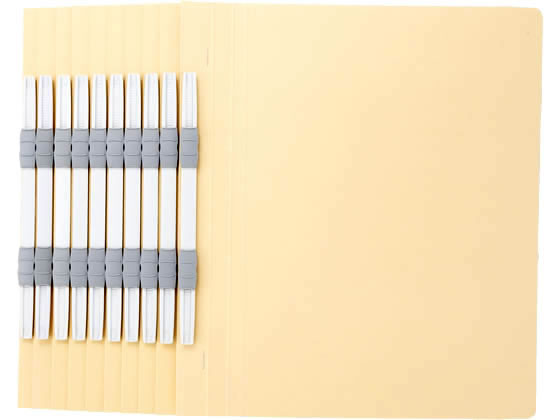 Forestway フラットファイルライト A4タテ とじ厚15mm 黄 10冊 1パック(ご注文単位1パック)【直送品】