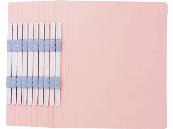 Forestway フラットファイルライト A4タテ とじ厚15mm ピンク 100冊 1箱(ご注文単位1箱)【直送品】