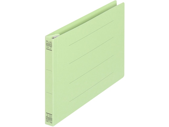 プラス フラットファイル ノンステッチ B6ヨコ グリーン NO.052N 78-356 1冊（ご注文単位1冊)【直送品】
