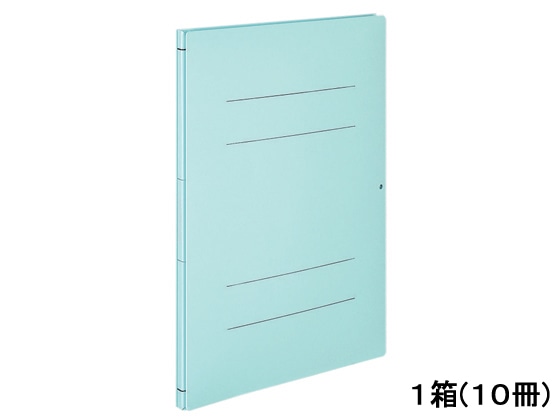 Forestway 背幅伸縮ファイル A4タテ 青 10冊 1箱(ご注文単位1箱)【直送品】