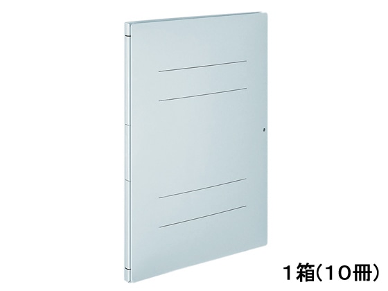 Forestway 背幅伸縮ファイル A4タテ グレー 10冊 1箱(ご注文単位1箱)【直送品】
