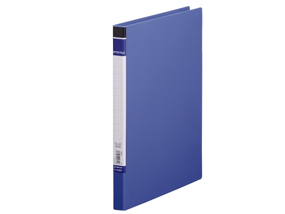 キングジム レターファイルBF A4タテ とじ厚10mm 青 358BFアオ 1冊(ご注文単位1冊)【直送品】