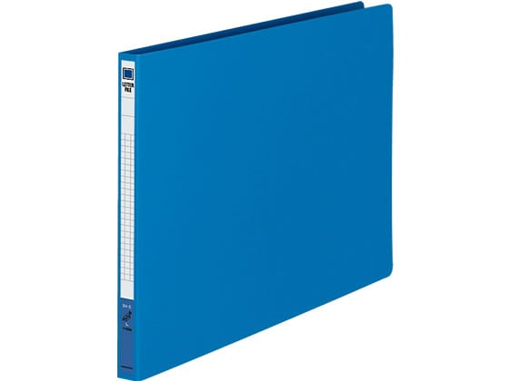 コクヨ レターファイル(色厚板紙) B4ヨコ とじ厚12mm 青 フ-559B 1冊(ご注文単位1冊)【直送品】