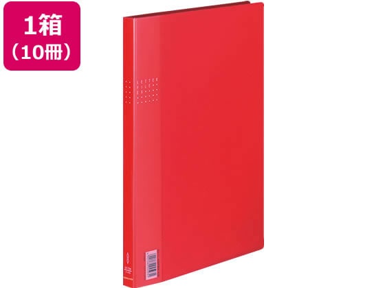 コクヨ レターファイルEX A4タテ とじ厚12mm 赤 10冊 フ-510R 1束(ご注文単位1束)【直送品】