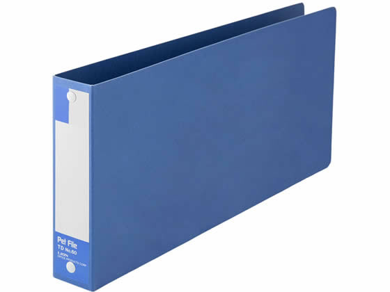 ライオン事務器 統一伝票用ペットファイル 内径25mm 青 1冊（ご注文単位1冊)【直送品】