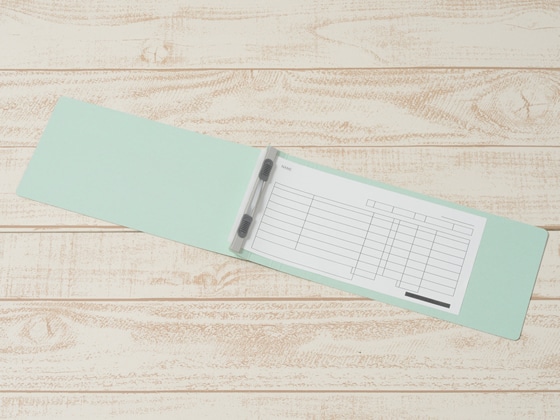 プラス フラットファイル厚とじ ノンステッチ 統一伝票用 ブルー 10冊 1パック(ご注文単位1パック)【直送品】